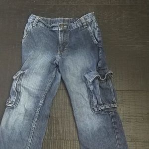 Blue cargo jeans
